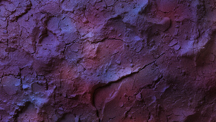 A textured background featuring a blend of purple and red hues, with visible cracks and rough patches, creating a dramatic and abstract pattern with a stonelike appearance