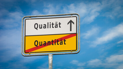 Signposts the direct way to quality versus quantity