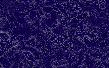 Topographic map background concept. Topo contour map. Rendering abstract illustration.  
