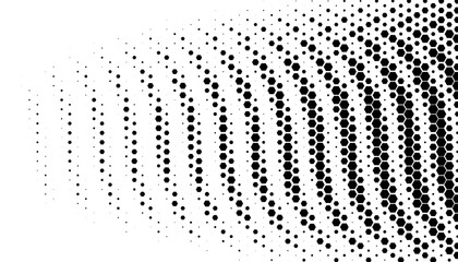 Smooth transition of halftone pattern with hexagon shape. Black isolated on white background, Editable for sporty background and jersey design. Vector Format Illustration 