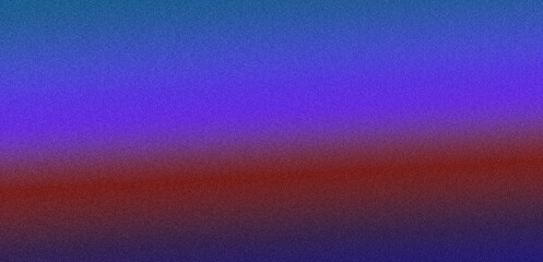 Abstract dark red blue glowing gradient grainy background, modern noise texture banner poster cover with copy space
