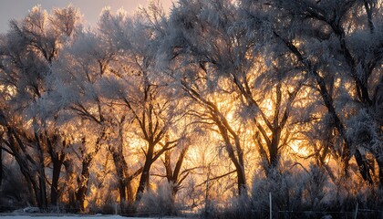 sunrise in the forest