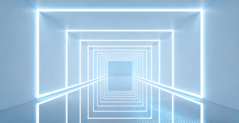 Fototapeta premium Minimalist style business abstract corridor space background