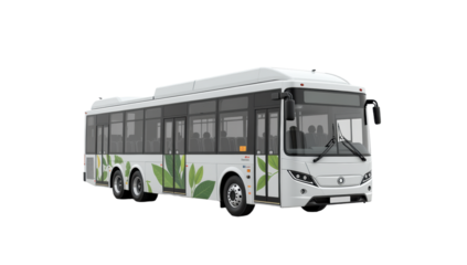 Isolated sustainable transport CSR project on a white background, in a realistic style, with crisp details, soft shadow, studio lighting, high resolution