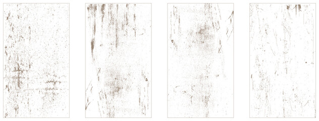 Collection of 4 grunge dust wall texture.