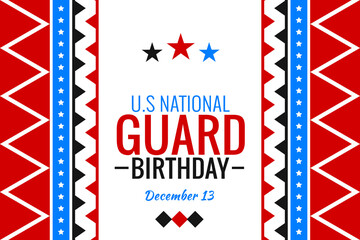 US national guard birthday december 13 holiday celebration patriotic military event