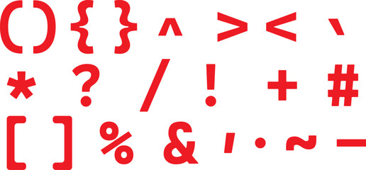 Math Symbols Icons Set