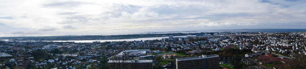 Die norwegische Hafenstadt Haugesund im Oktober