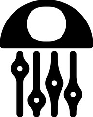 Control Panel Icon Black Flat Style Dashboard Symbol Collection of Settings, Switchboard, Console, Interface, Monitor, System Vector