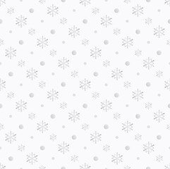 Holiday seamless pattern. Christmas icon ornament. Winter decorative texture