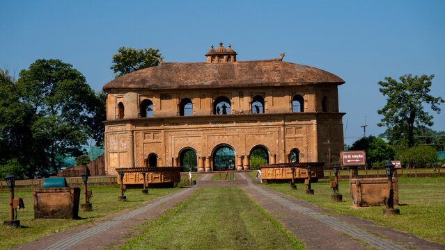 Rang Ghar a two-story amphitheater in Sivasagar Assam built during the Ahom era 1