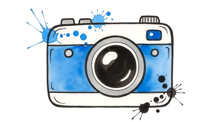Exploring Creativity with a Hand-Drawn DSLR Illustration