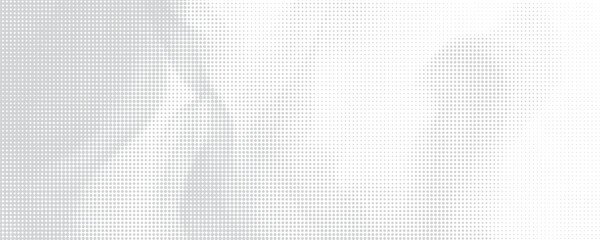 Black polka dots seamless pattern on white background. Halftone minimalist