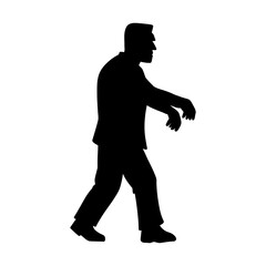 silhouette of frankenstein’s monster