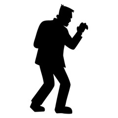 silhouette of frankenstein&rsquo;s monster