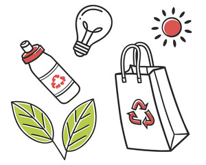 Illustration of environmental protection elements