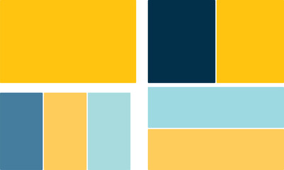 Fototapeta premium Simple and effective layout grid templates for balanced graphic compositions