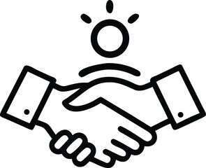 handshake vector illustration