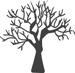 검은색 나무 실루엣