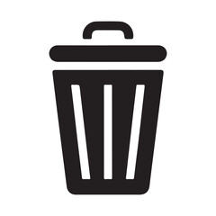 trash bin icon. vector illustration eps 10