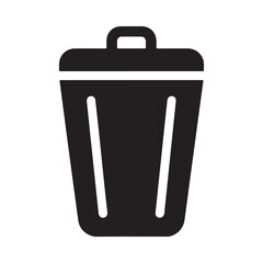 trash bin icon. vector illustration eps 10