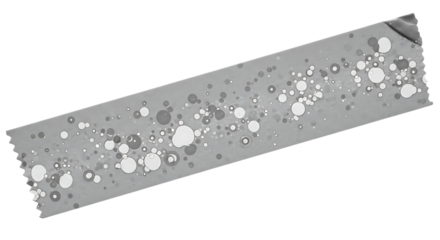 Tape with Scattered Bubbles and Circular Textures adhesive isolated on a transparent background