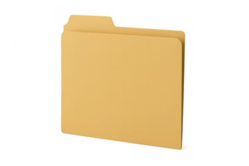 Folder icon representing archiving documents, organizing files, and storing business data. Isolated on transparent background