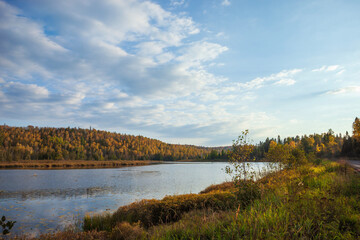 East Branch of the Baptism River flows among the Sawtooth Mountains of northern Minnesota during fall