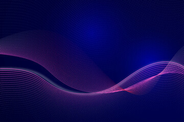 Glowing particles background. Abstract digital particle wave background.