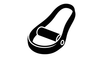 Resistance Band for Strength Training: A single, minimalist resistance band, meticulously crafted for strength training, emphasizing its sleek design and the promise of a rewarding workout.