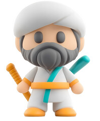 A sword fighter 3D icon