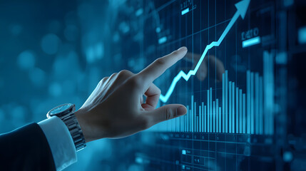 Investor Analyzing Stock Market Growth