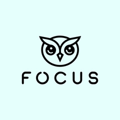 Fototapeta premium Focus owl logo