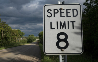 Speed Limit 8 mph Traffic Sign