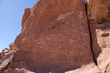 Pre Spanish Petroglyph of Yerbas Buenas, Chile