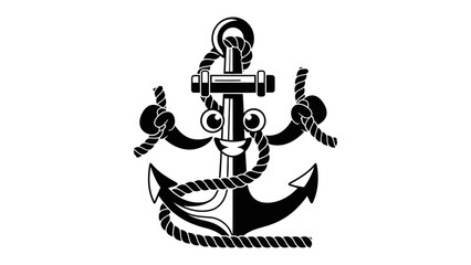 Maritime Iconography: An intricately designed anchor, meticulously crafted with rope, represents strength, stability, and navigation, embodying the spirit of maritime exploration.