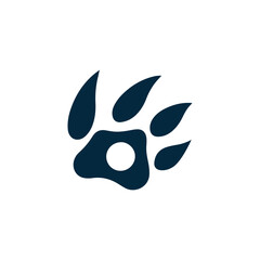 Silhouette Style Vector Lion Claws Logo Icon &ndash; Minimalist Wild Animal Paw Scratch Emblem for Sports Teams, Strength Branding, Wildlife Themes, Adventure Gear, and Predator Symbol Designs