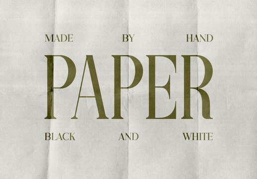 Wrinkled & Folded Paper Textures