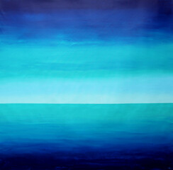 Abstract ocean art painting seascape