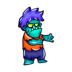 Playful Walking Zombie Character