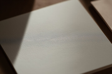 Subtle business card design with soft reflections in natural light. A professional, clean, and timeless style.