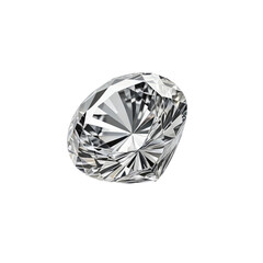 Close-up of a flawless, cut gemstone, against a stark, black background