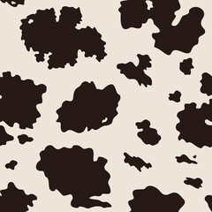 
Cow print seamless vector illustration, fashionable pattern with animal spots