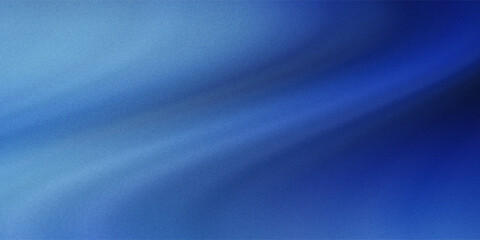 Artistic abstract Blue gradient background with grainy noise