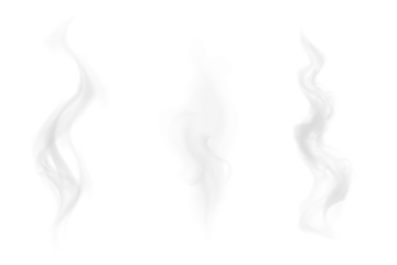 Isolated Smoke Effect PNGs (Transparent Background), Photorealistic Magic Steam or Smoke Swirls Overlay, Vertical White Smoke Wisps for Photo Manipulation