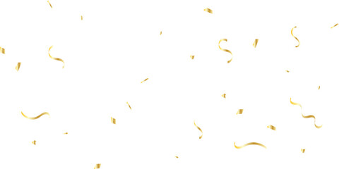 Abstract Scattered yellow confetti Golden Curves Lines creating a festive and celebratory atmosphere visually appealing White Background.	