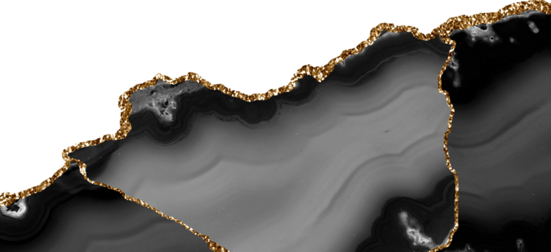 Black and Gold Agate Borders Marble Texture