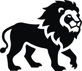 Majestic congo lion illustration powerful wild animal portrait african wildlife art isolated on white background isolated on transparent background