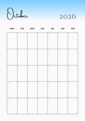 Monthly Planner 2026