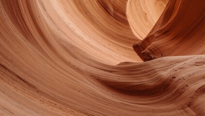 Fototapeta premium Earthen Flow. Abstract Forms in RedBrown Hues, a Textural, Wavelike Landscape.